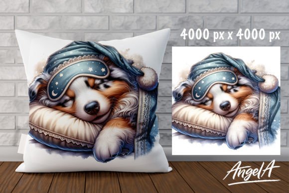 Adorable Sleeping Dog Design for Your Creative Projects
