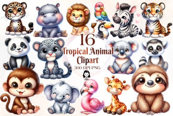 Bringing Paradise to Your Projects with Cute Tropical Animal Clipart