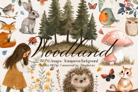 Bringing the Forest to Life: Using Watercolor Woodland Animal PNGs