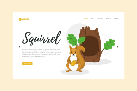 Charm Your Audience with Website Illustration-Animal-Squirrel