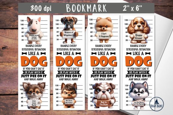 Funny Dog Bookmark | Animal Bookmark: A Playful Design Asset