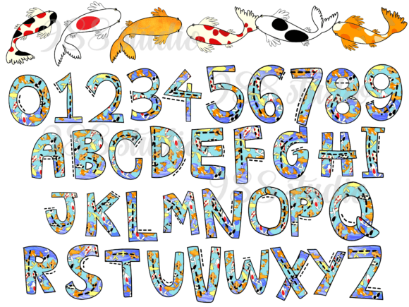 Koi Fish Fonts Clip Art: Essential Assets for Creative Projects