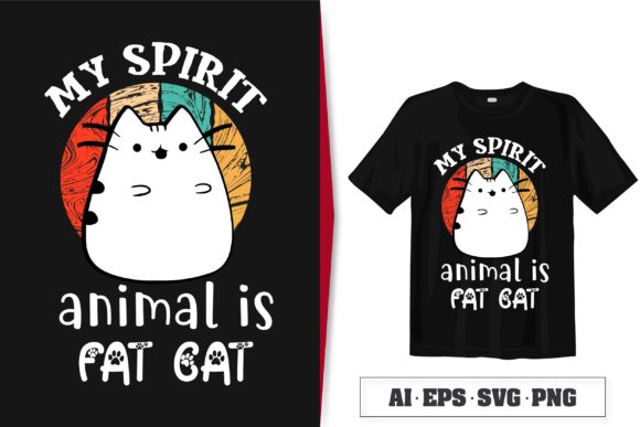 My Spirit Animal is Fat Cat: The Ultimate Playful Design Asset