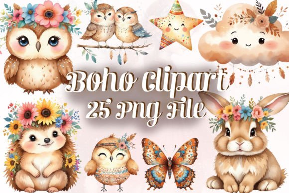 Woodland Whimsy: Using Boho Clipart in Your Projects